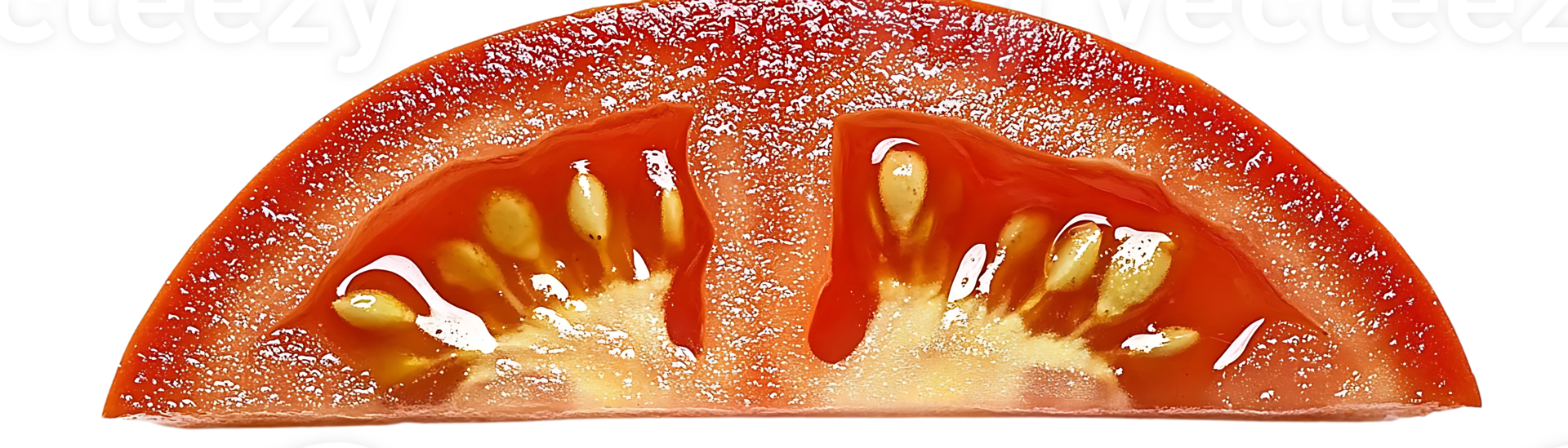 A Slice of Tomato with a Transparent Background png