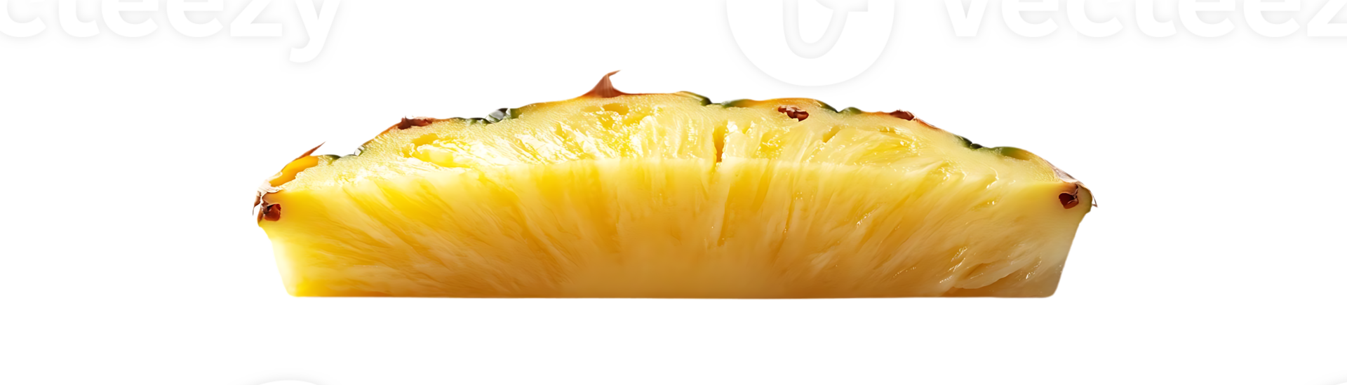 A Fresh Slice of Pineapple with a Transparent Background - Perfect for Your Tropical Designs png