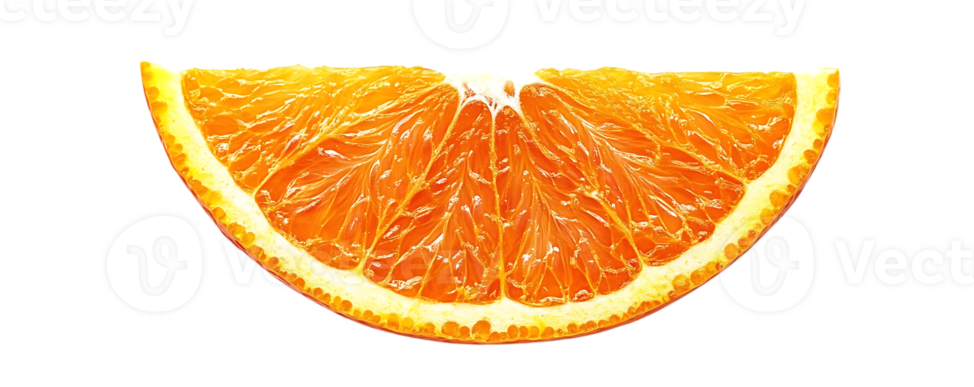 A Slice of Orange with a Transparent Background, Perfect for Your Design Needs png