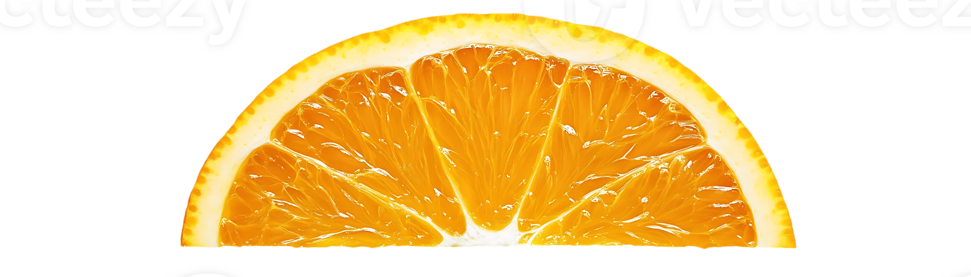 A Sliced Orange, Juicy and Delicious, with a Transparent Background png