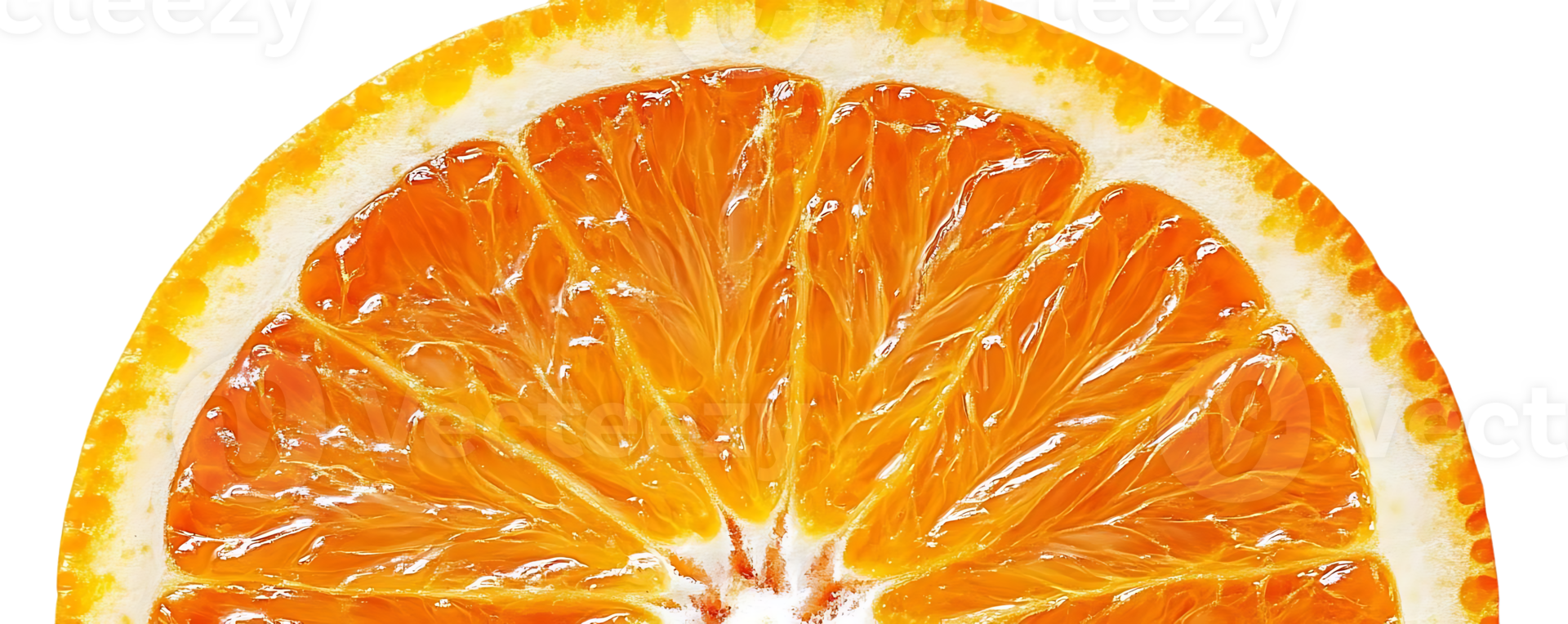 A Juicy Slice of Orange with a Transparent Background png