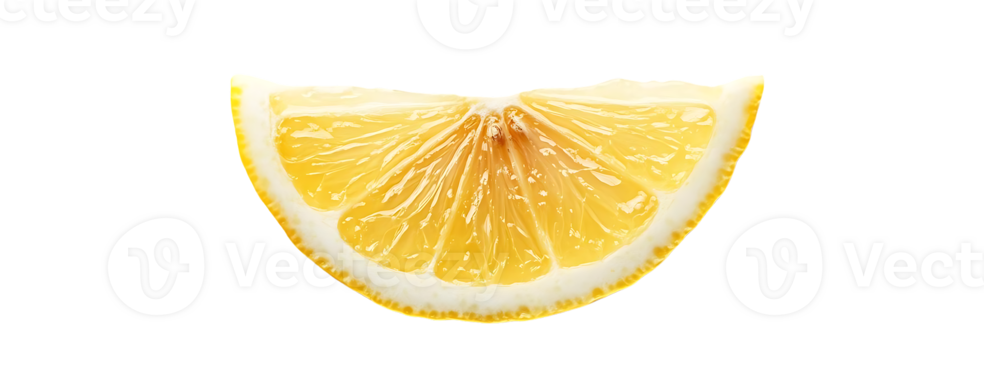 A Slice of Lemon with a Transparent Background - A Vibrant and Refreshing Image for Your Projects png