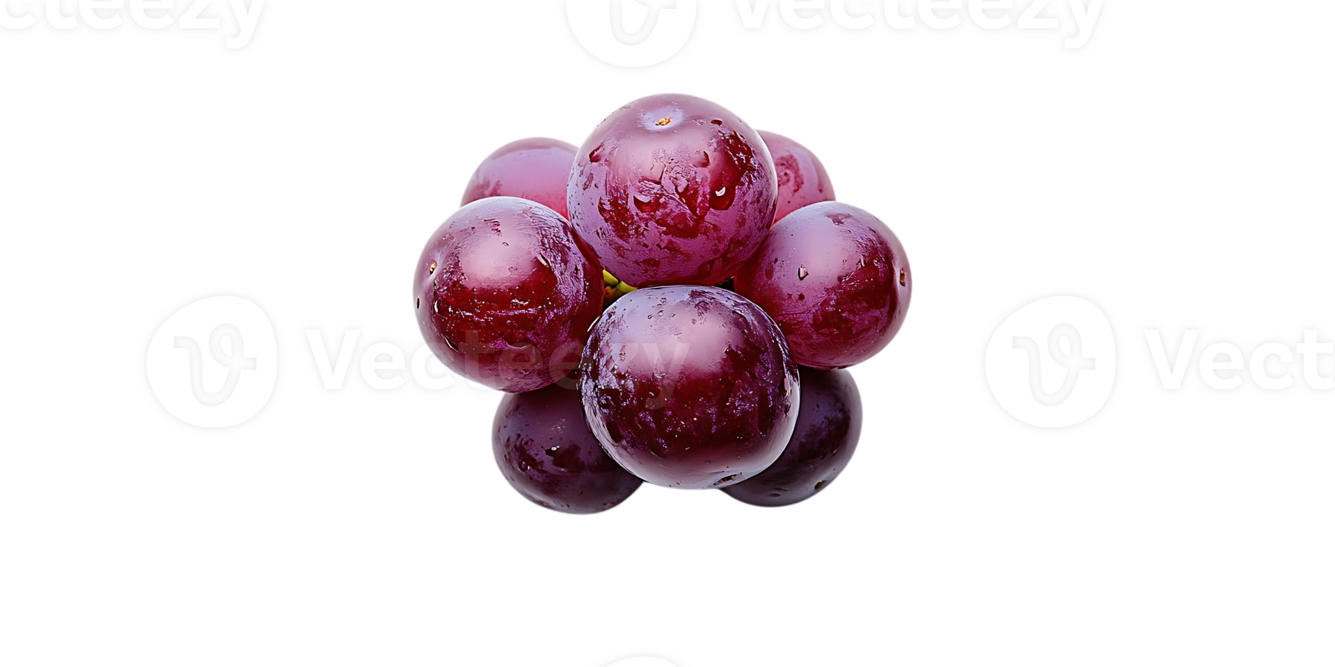 Red Grapes on a Black Background with a Transparent Background png