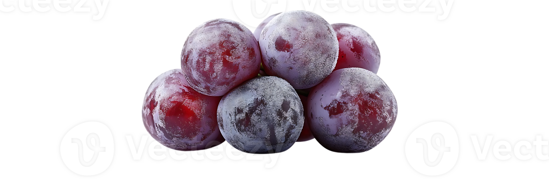 Red Grapes with a Transparent Background, a Close-up Image Showing the Delicate Texture and Rich Color png