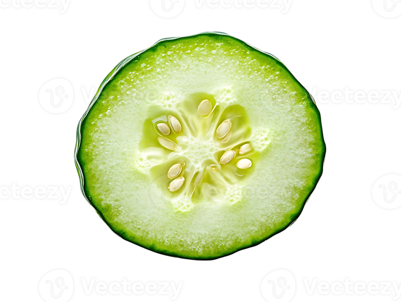 Fresh Cucumber Slice with Transparent Background, Isolated on Black, Macro Photography, Close-up, Crisp Green, Juicy,  Healthy,  Cucumber Seeds,  Sliced Cucumber,  Vegetable,  Dieting,  Diet,  Food Photography png