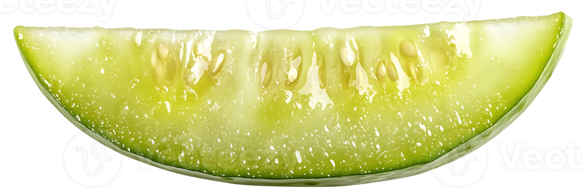 A Freshly Cut Cucumber Slice with a Transparent Background, Highlighting its Juicy, Green Interior png