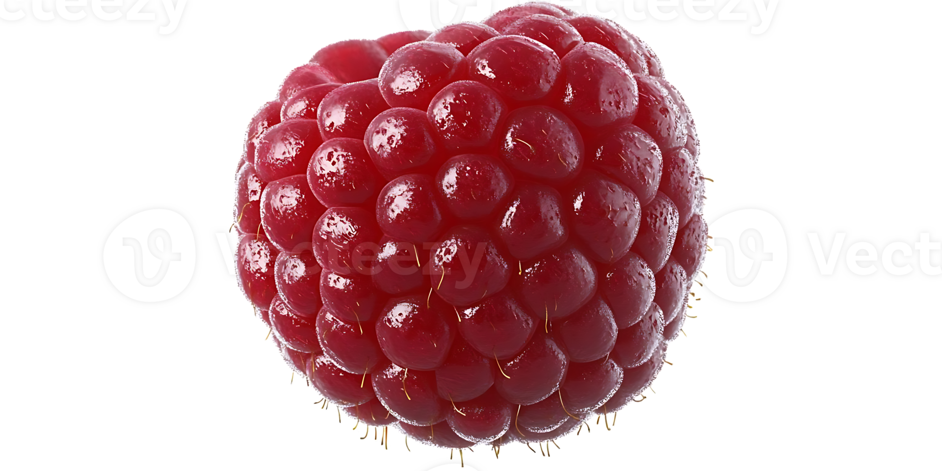 A Single Raspberry with a Transparent Background, Perfectly Ripe and Ready to Eat, with a Delicate Texture and Juicy Red Color png