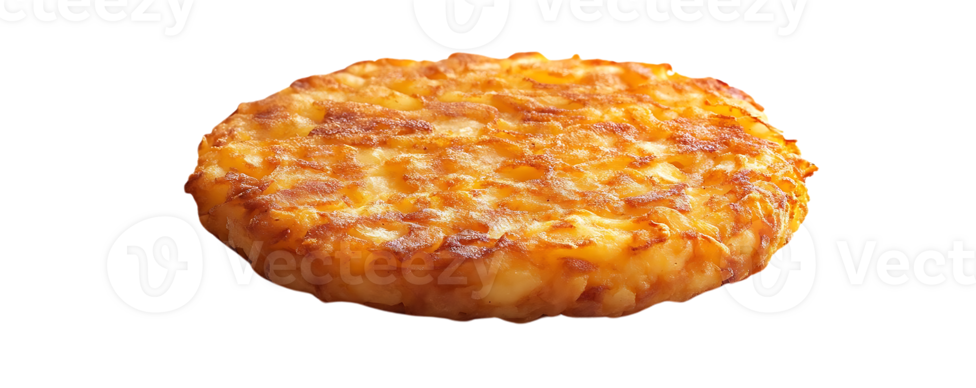 Crispy Golden Brown Potato Pancake with a Transparent Background png