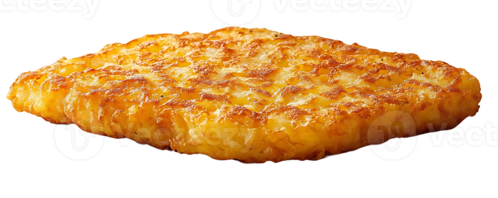 Golden Brown Crispy Hash Brown with Transparent Background, Perfect for Breakfast or Brunch png