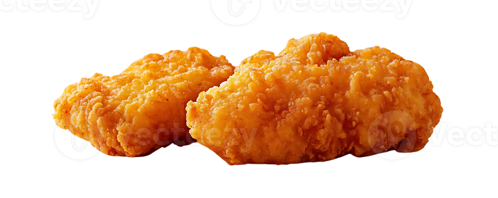Crispy Fried Chicken Nuggets with a Transparent Background, Ready to Add to Your Delicious Meal png