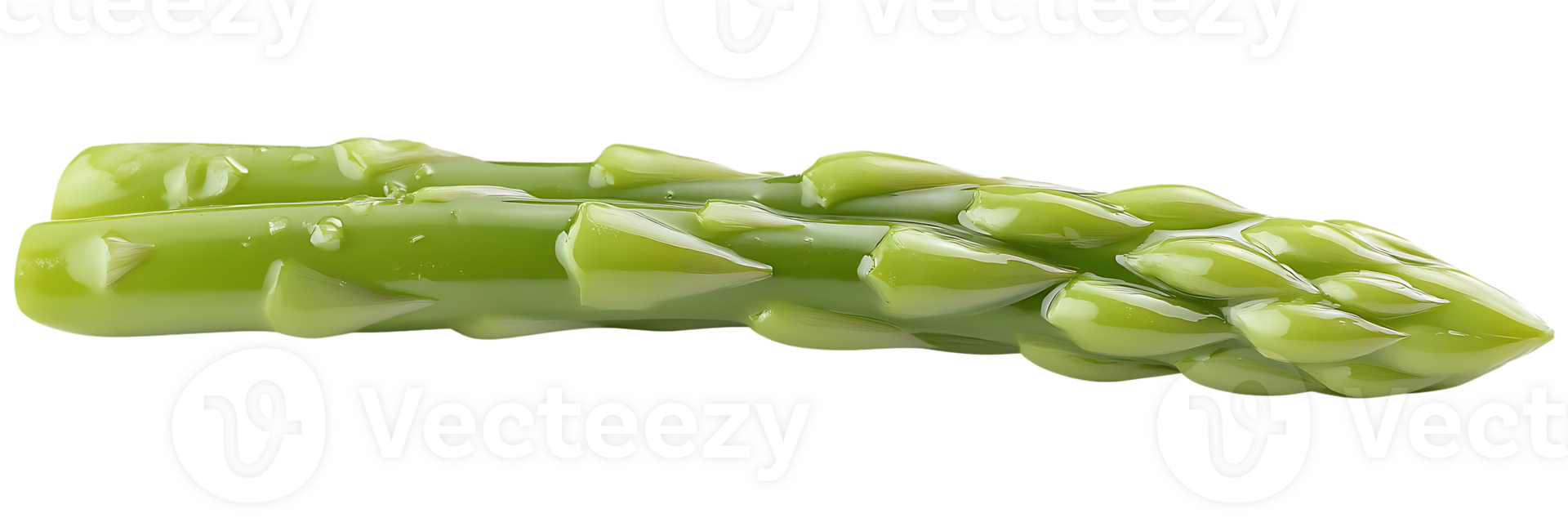 Asparagus Spear with a Transparent Background, Fresh Green Vegetable with a Glossy Finish png