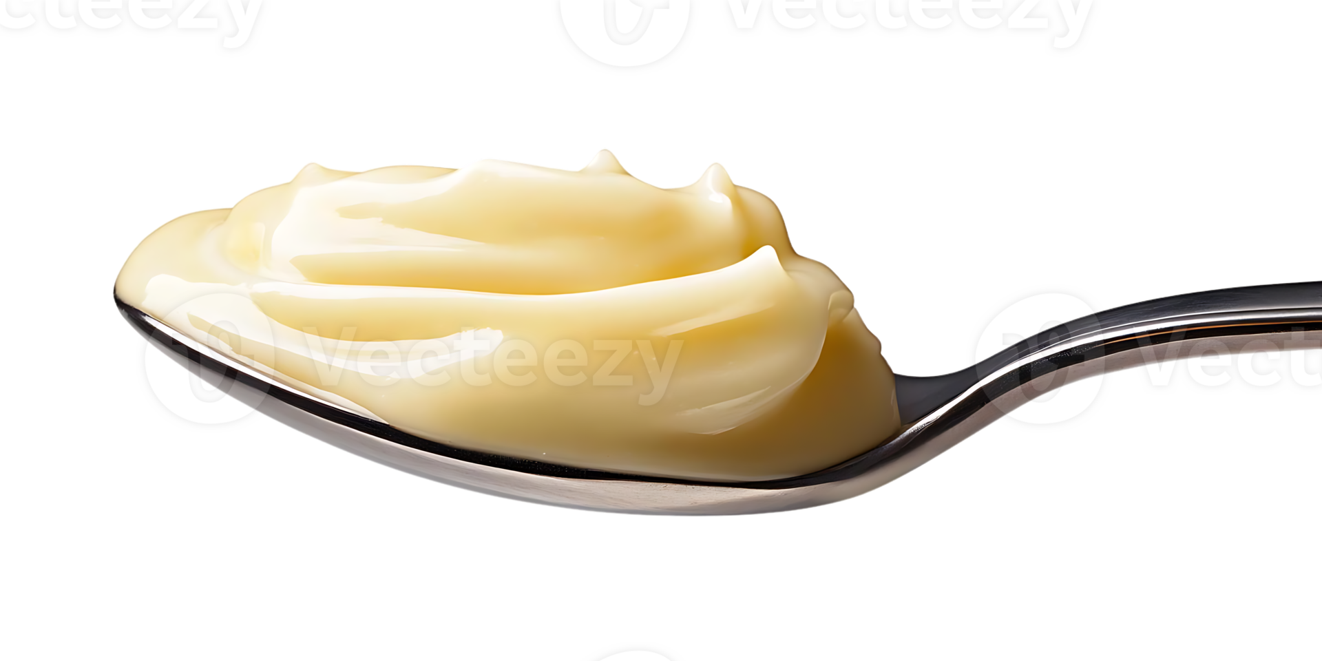 Creamy Spoonful of Deliciousness with a Transparent Background png
