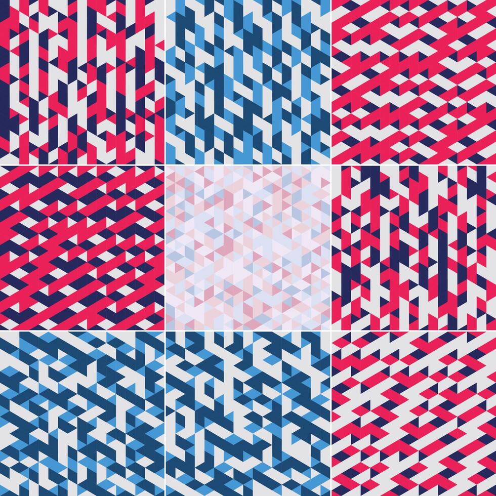 Isometric pattern covers with a modern design and cool colorful backgrounds These are suitable for use as banners placards posters and flyers and are provided as an EPS10 element template vector