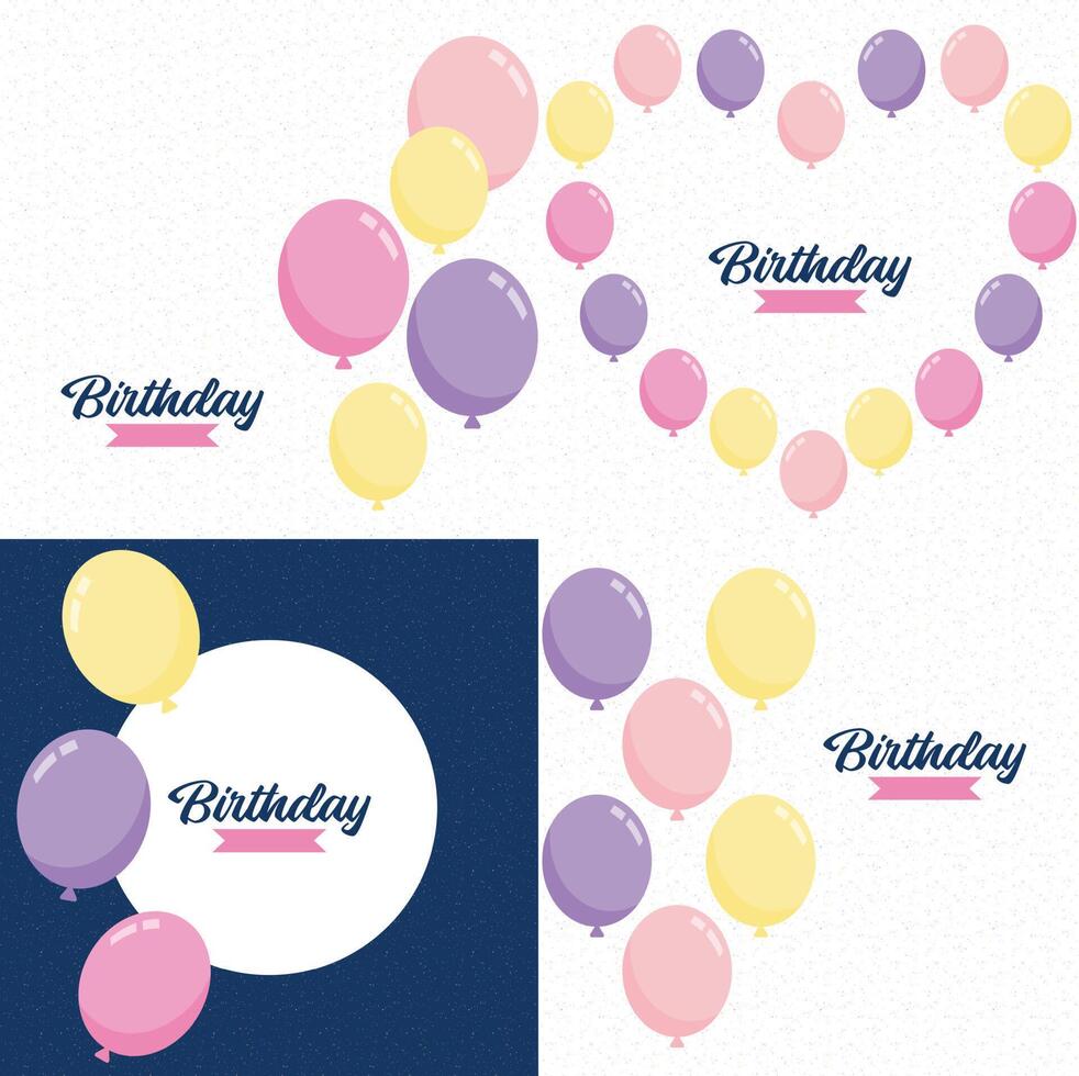 Abstract background with shining colorful balloons suitable for birthdays parties presentations sales and with space for text element illustration vector