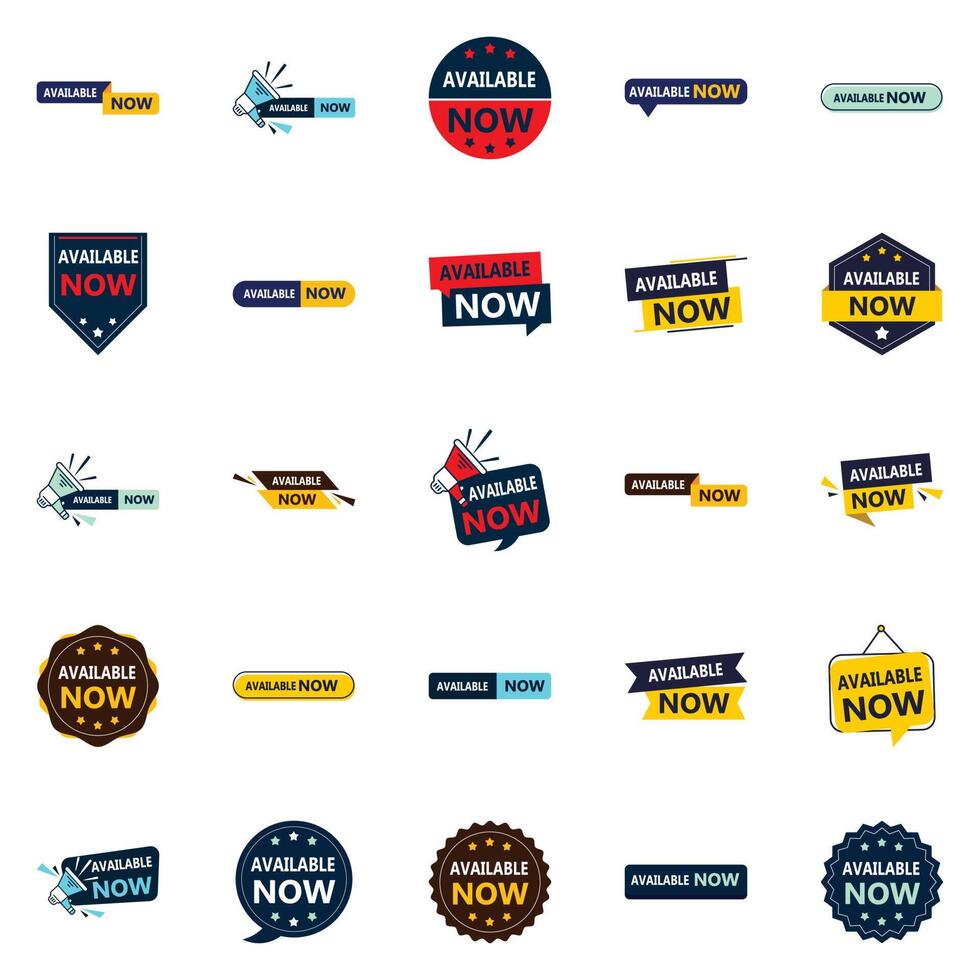 Available Now 25 element Banners for Stunning and Flexible Graphic Design vector