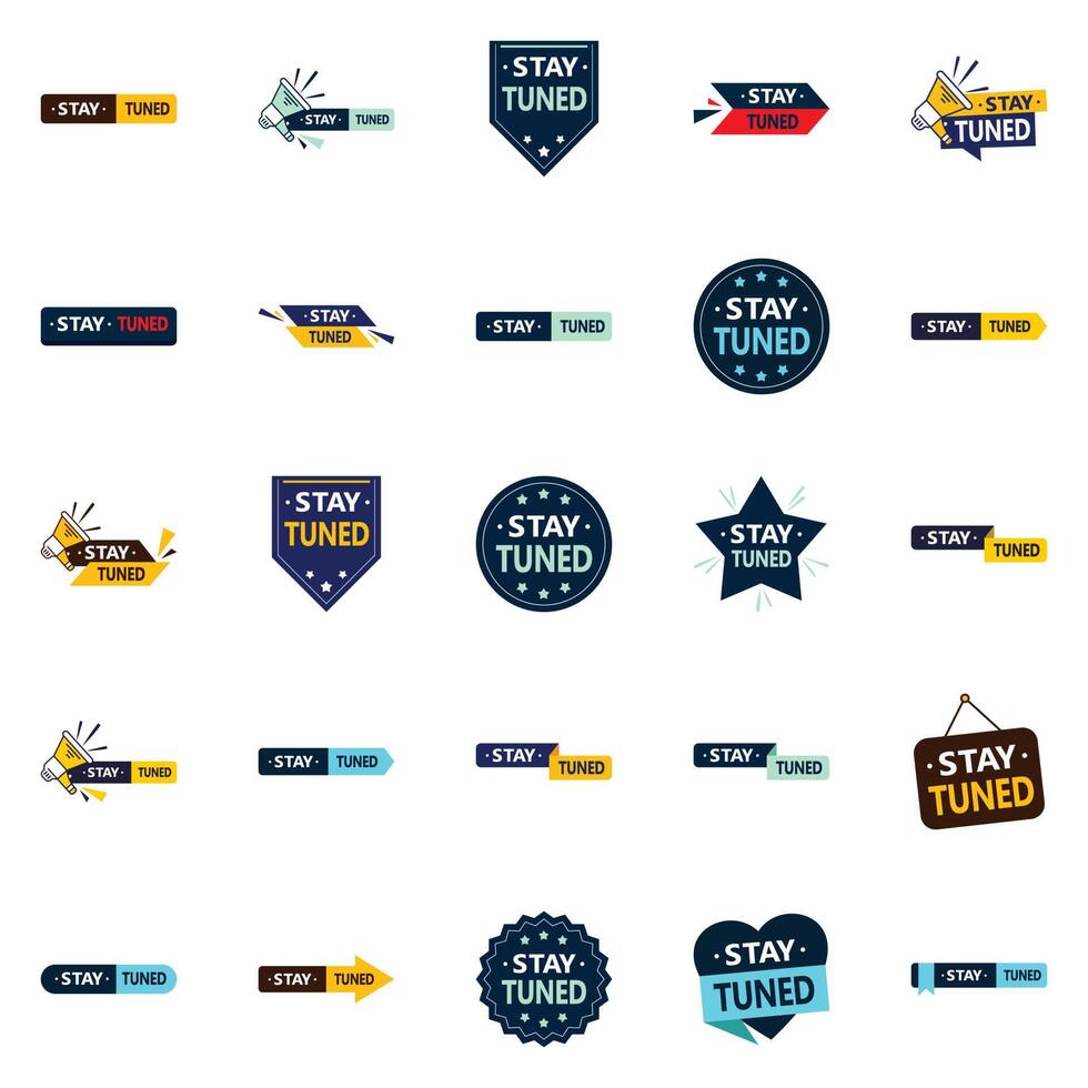 25 Versatile element designs for a new and flexible look Stay Tuned vector