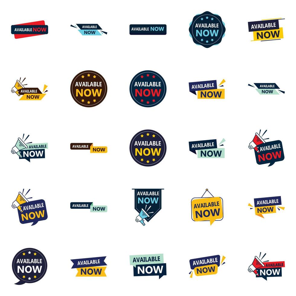 New Release Available Now 25 Vibrant element Banners for All Your Design Needs vector
