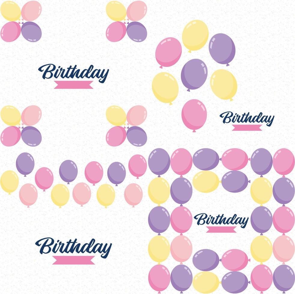 Abstract background with shining colorful balloons suitable for birthdays parties presentations sales and with space for text element illustration vector