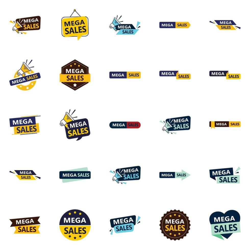 25 Stunning element Designs in the Mega Sale Bundle Perfect for Product Designers vector