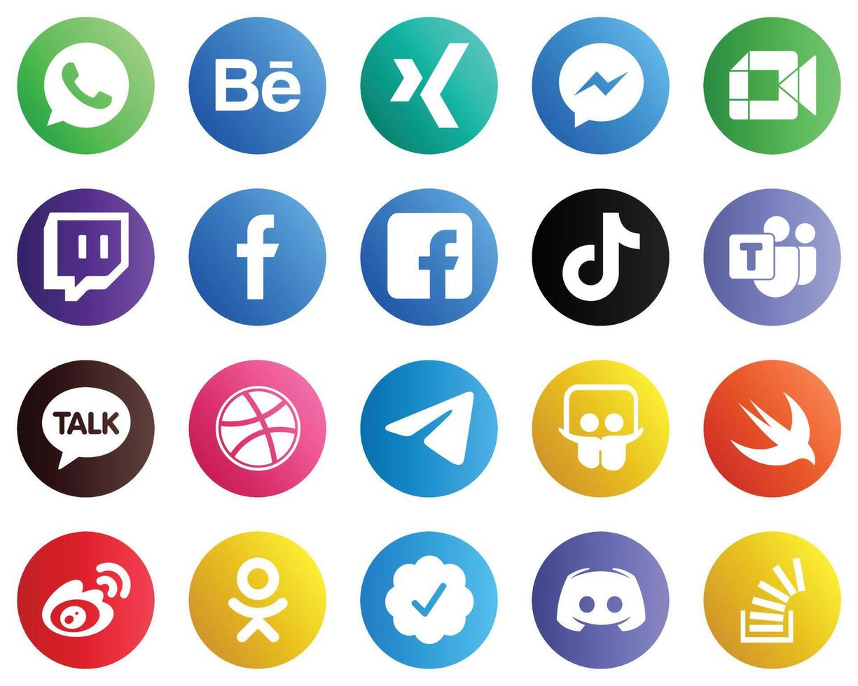 Complete Social Media Icon Pack 20 icons such as and douyin icons High resolution and fully customizable vector