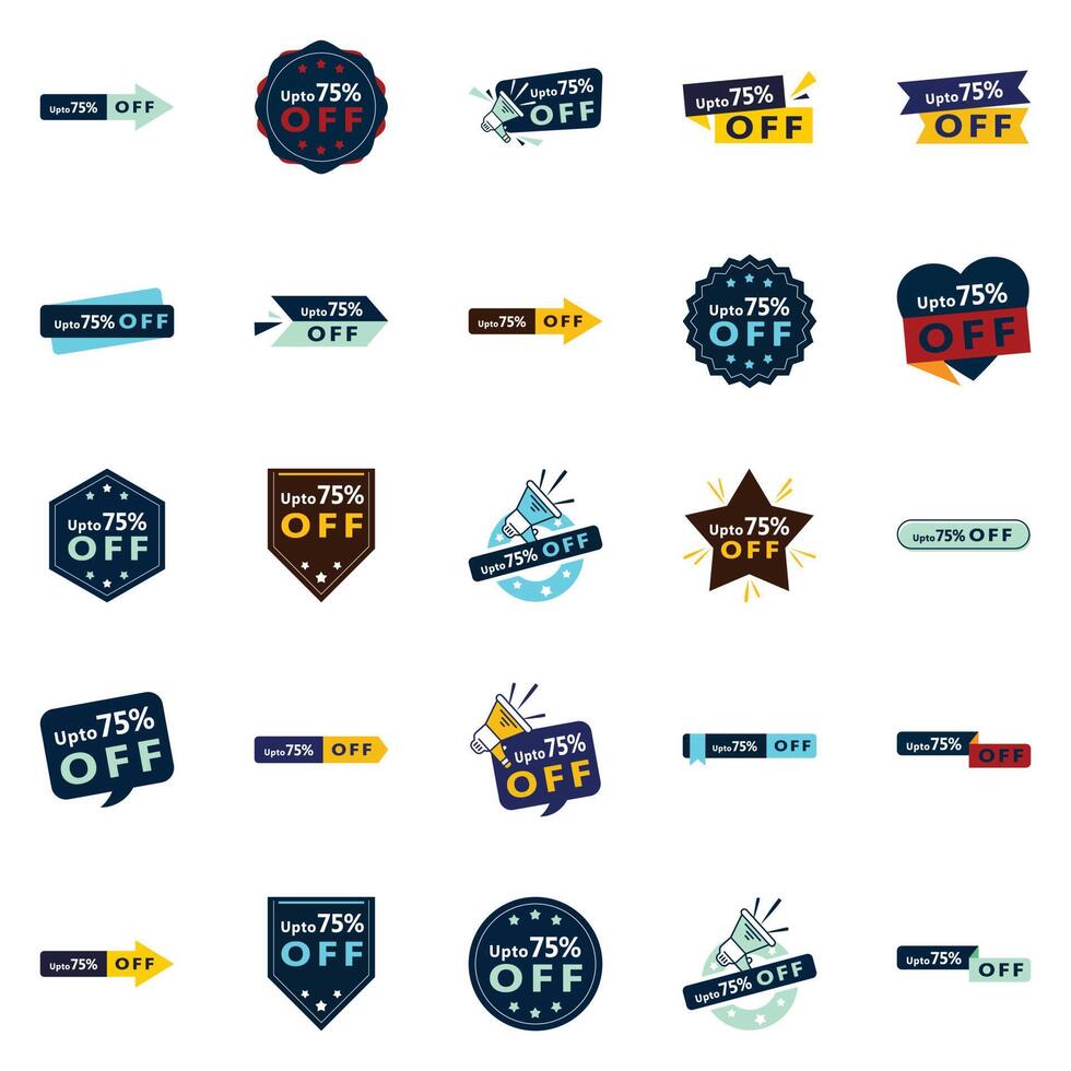 Up to 70 Off 25 Versatile element Banners for All Your Sale Campaigns vector