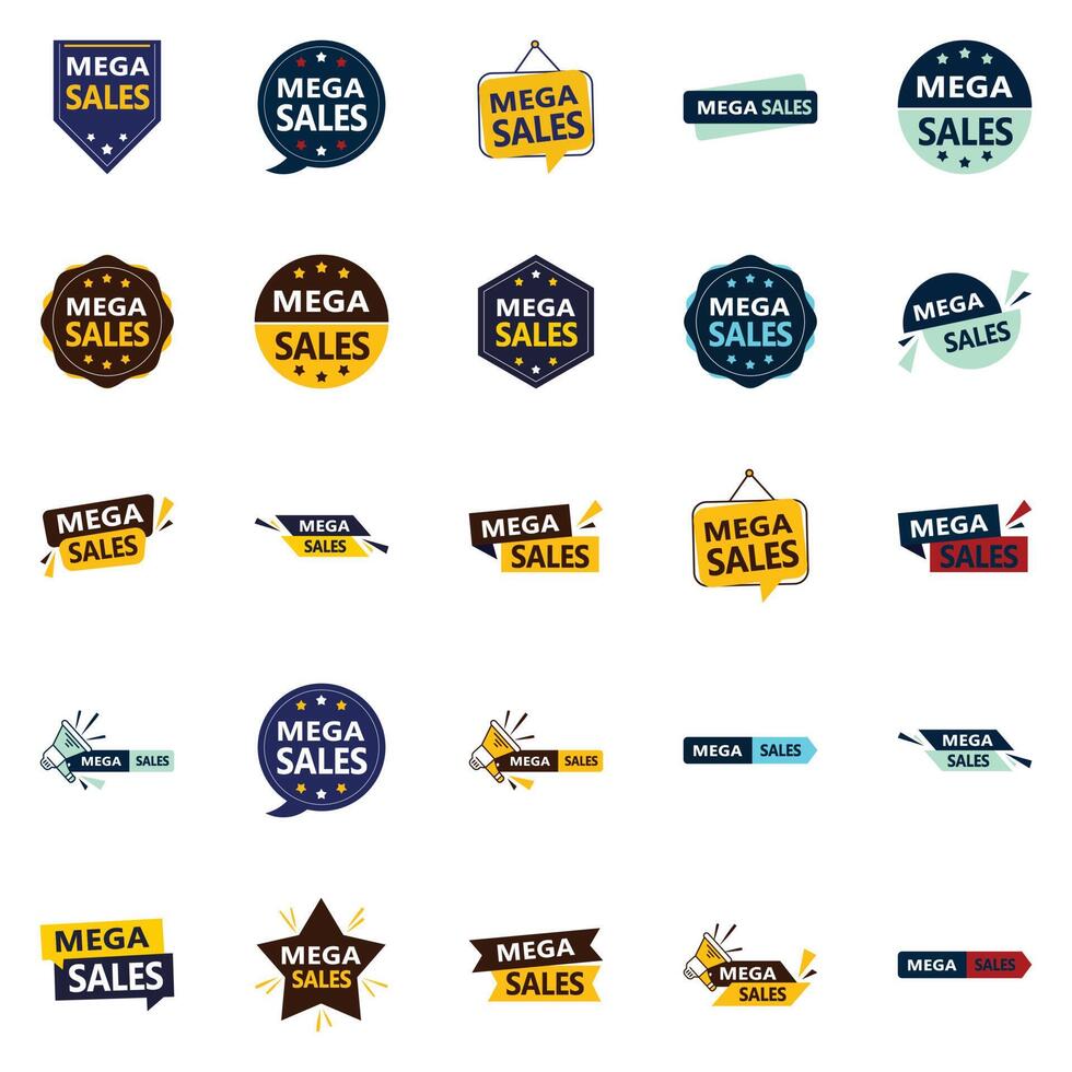 25 Innovative element Designs in the Mega Sale Bundle Perfect for Branding vector