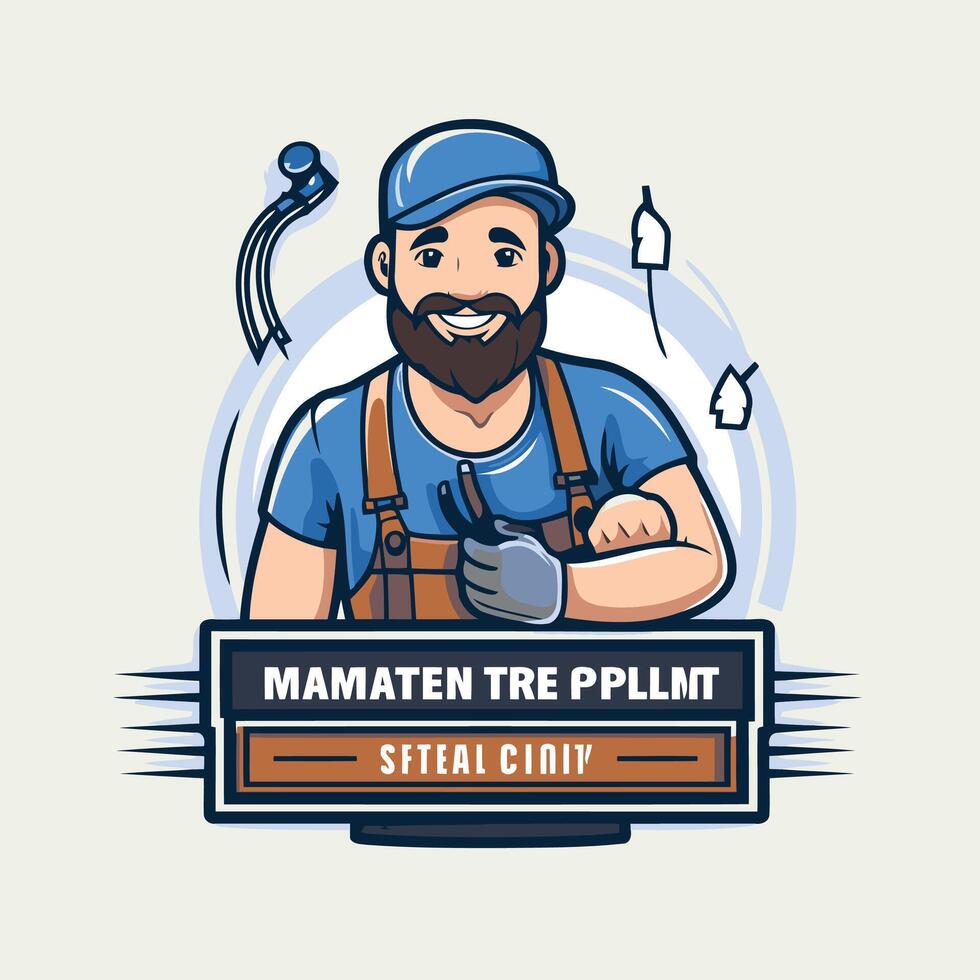 Plumber plumber plumber worker illustration vector