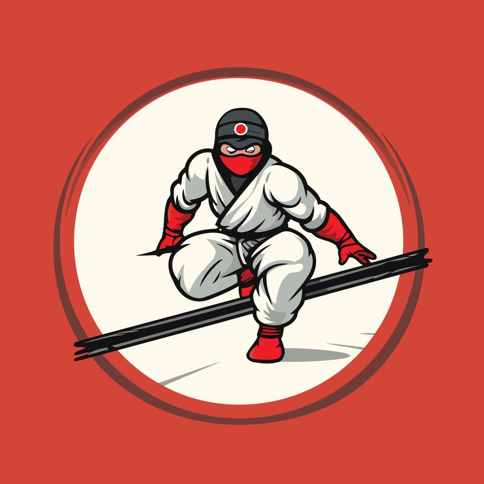 Superhero cartoon icon illustration of superhero in comics style on red background vector