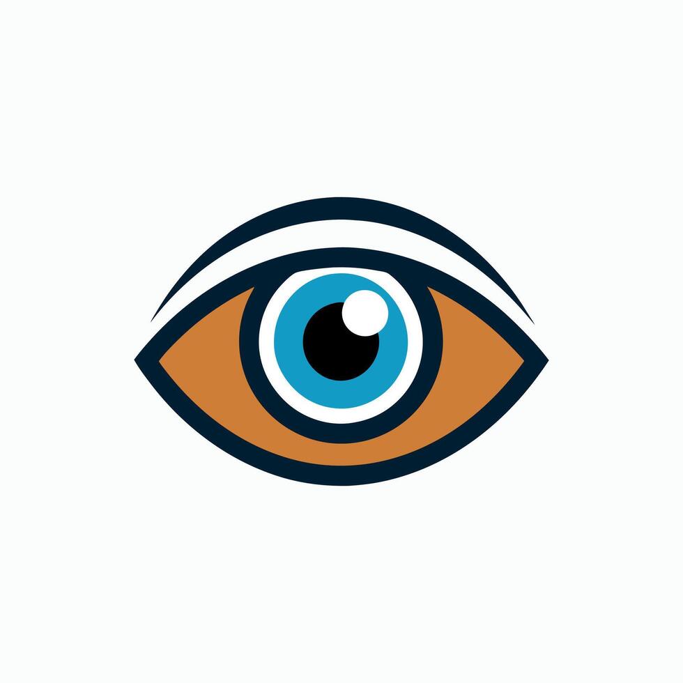 Simple Eye Logo, icon template for t-shirt design vector