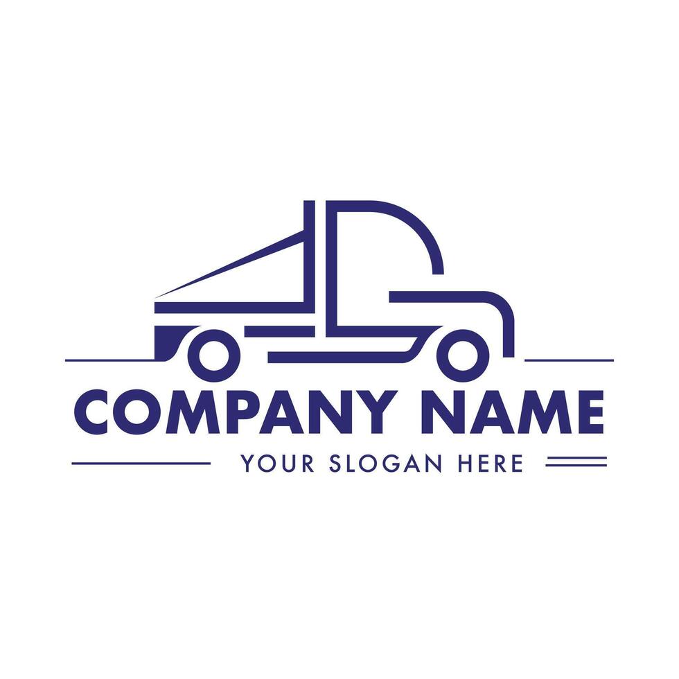 Transport company logo- Car logo design vector