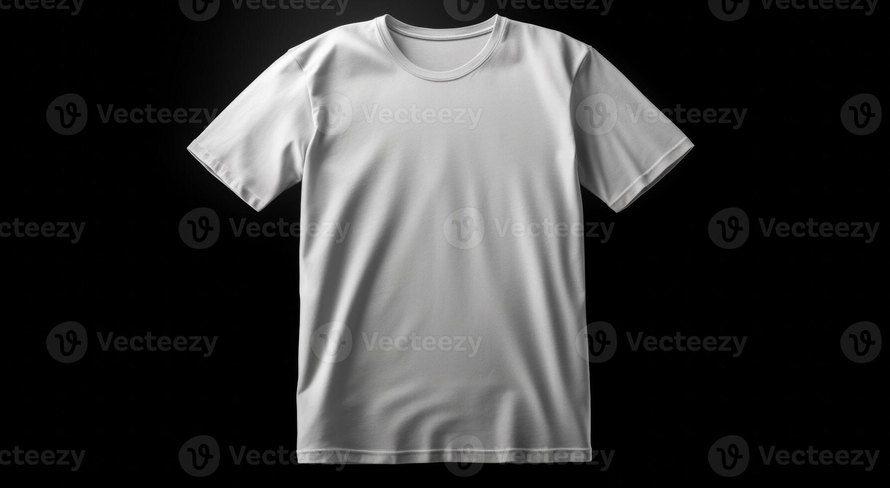 White T-Shirt on Dark Gray Background photo