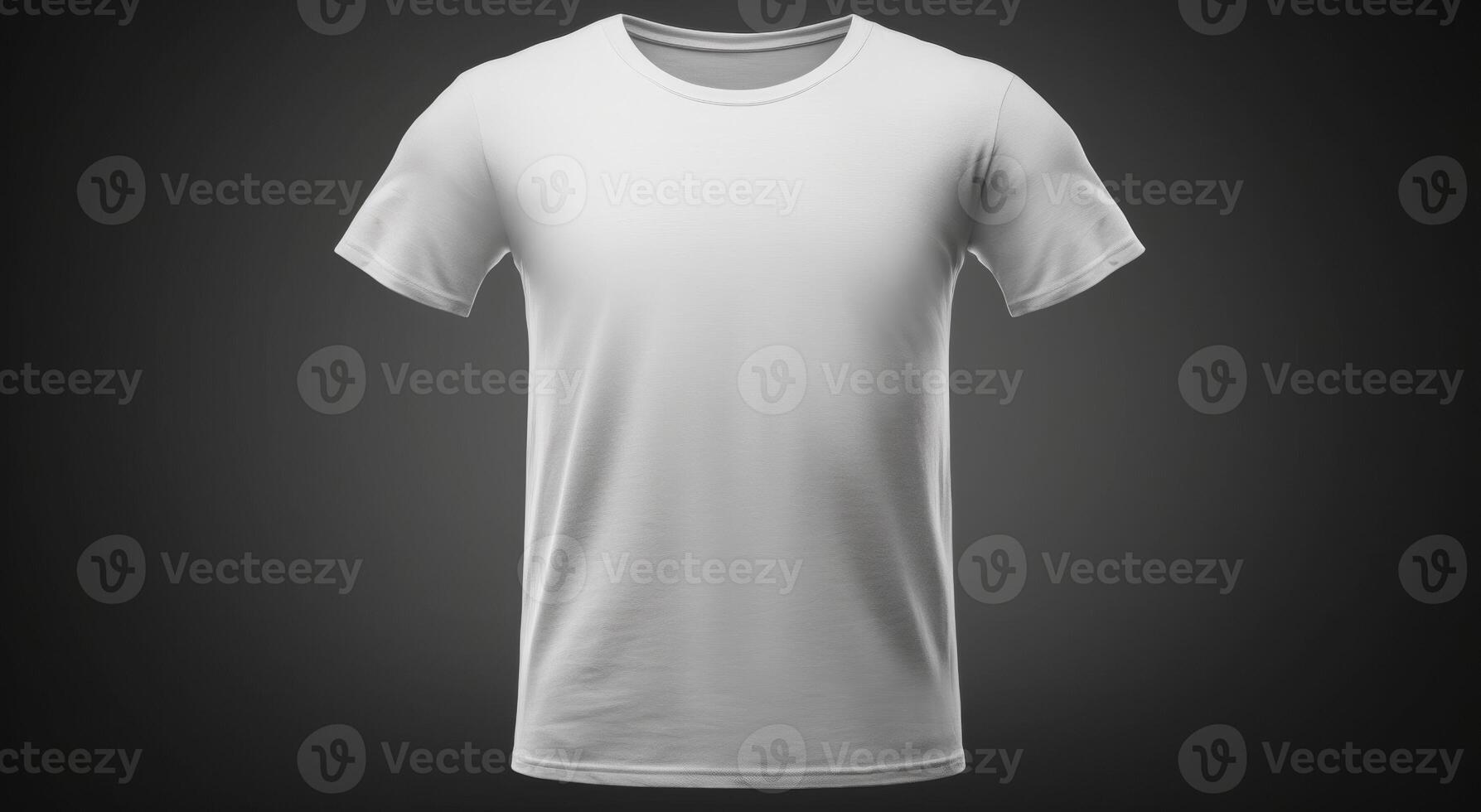 White T-Shirt on Dark Gray Background photo