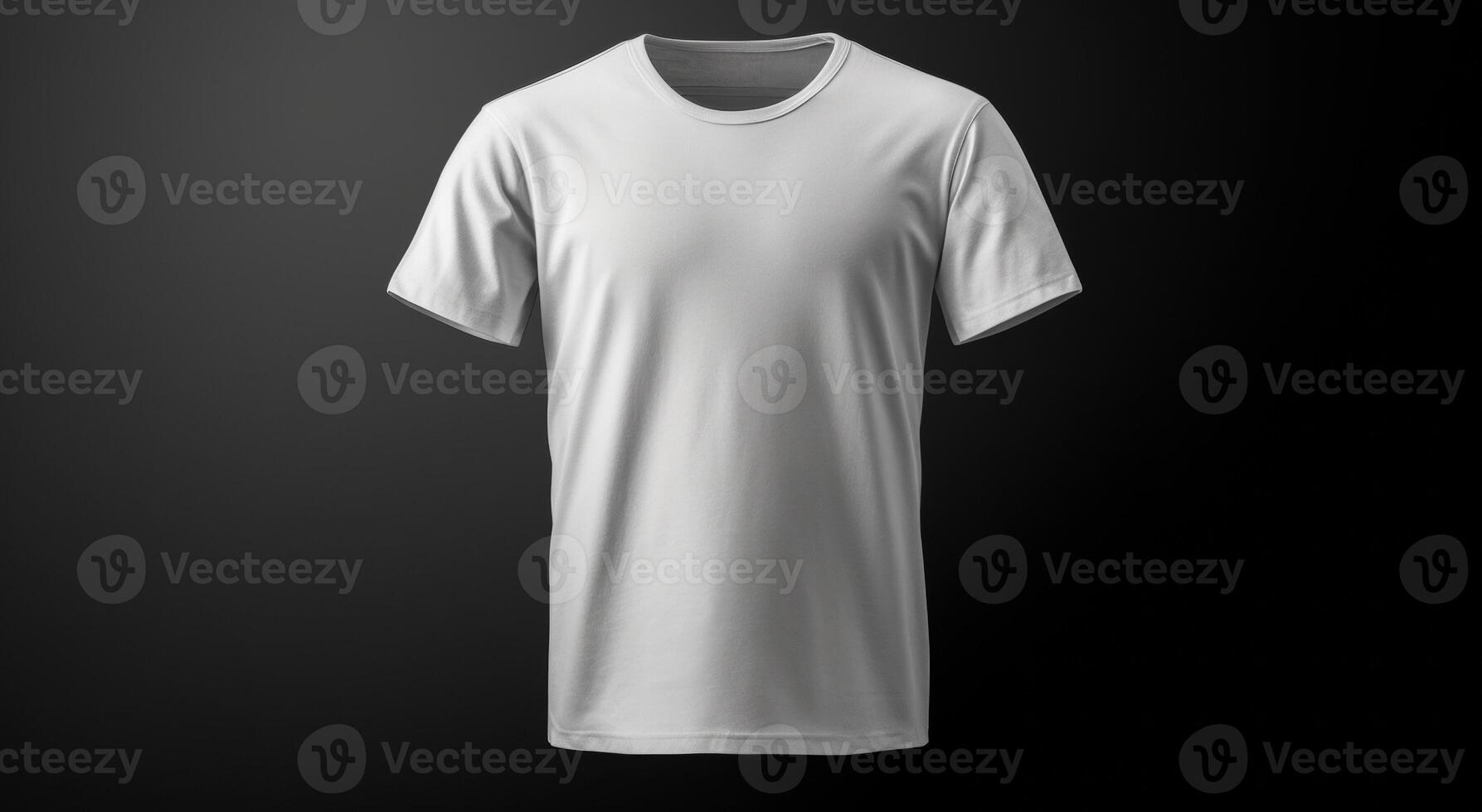 White T-Shirt on Dark Gray Background photo