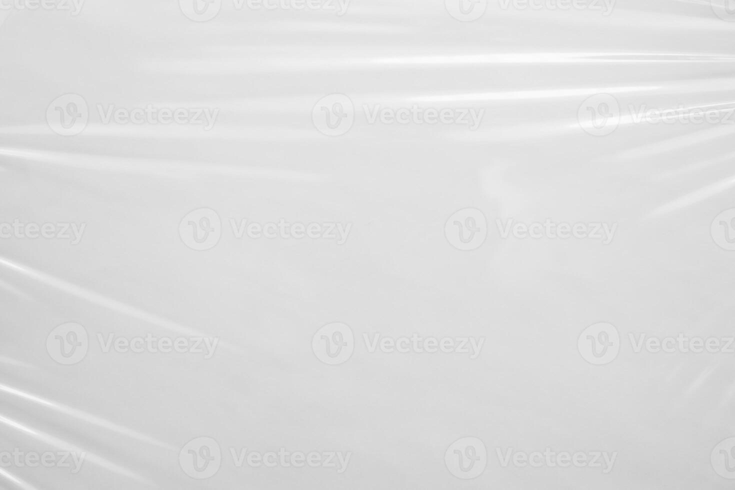 White transparent plastic film wrap texture background photo