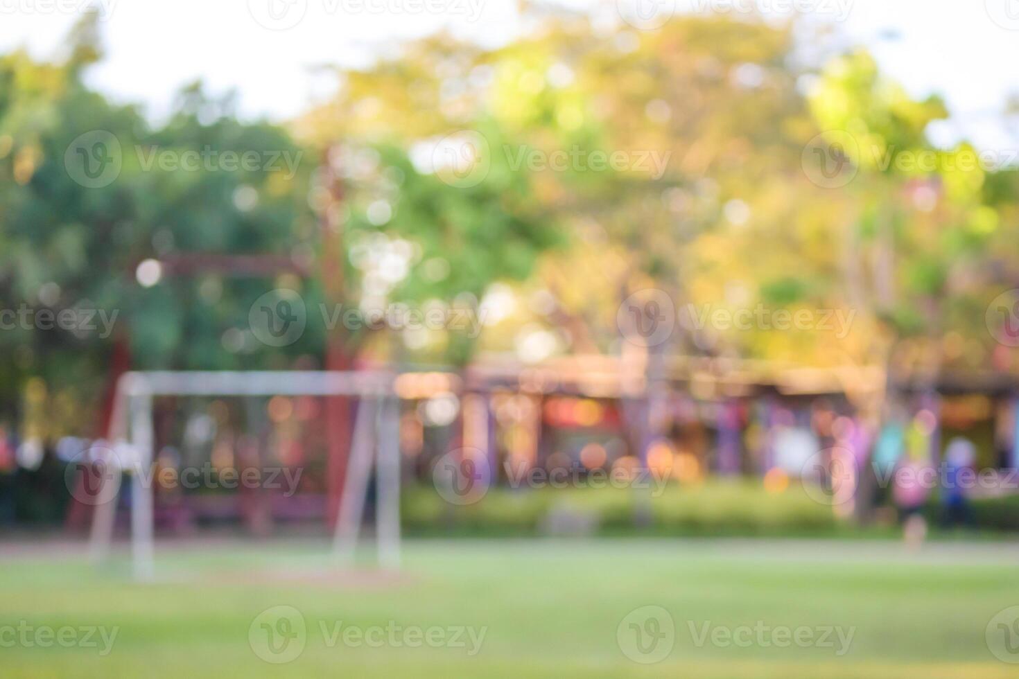 Green city park garden blur bokeh background photo