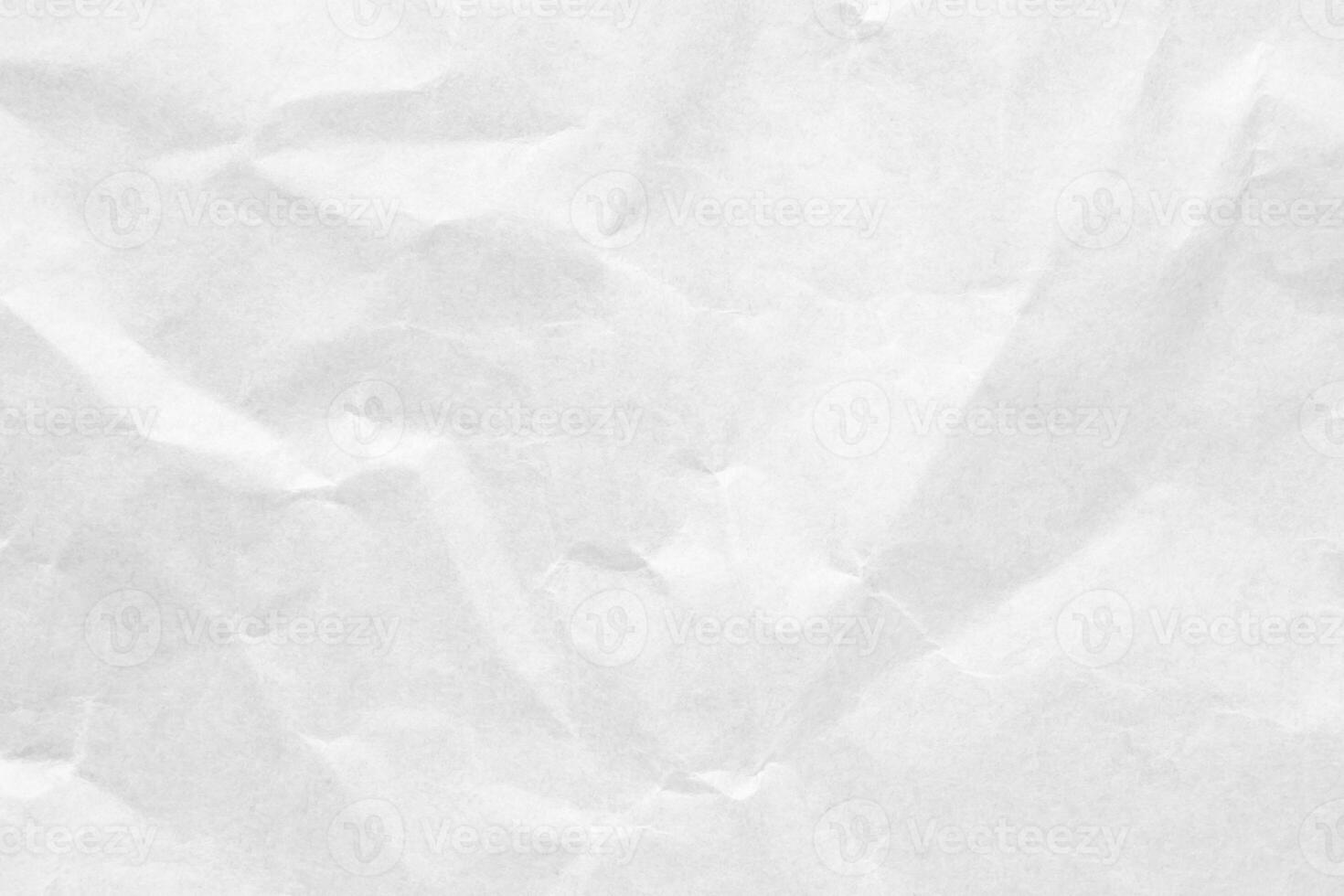 Abstract white crumpled and creased recycle craft paper texture background photo