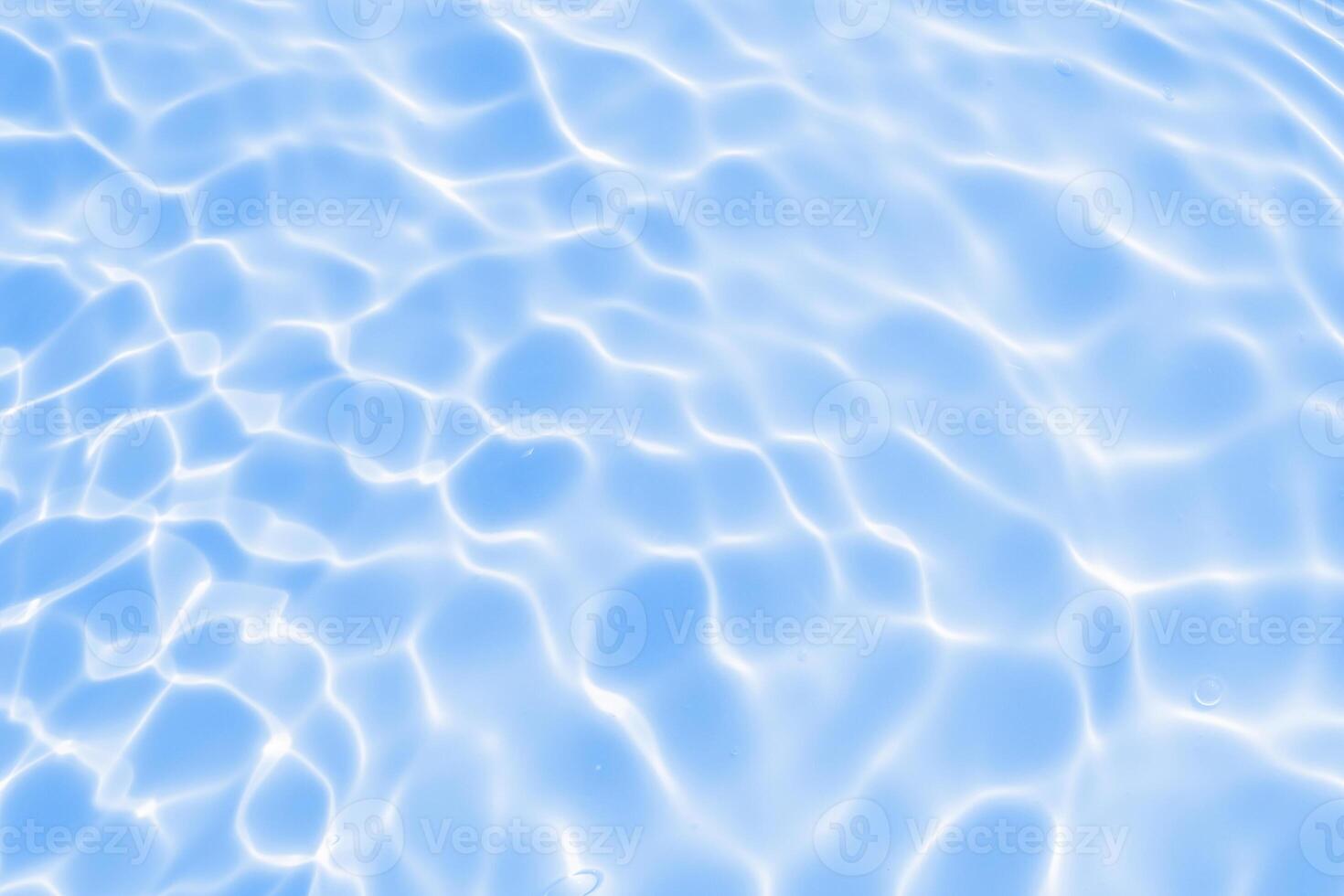 Abstract transparent water shadow surface texture natural ripple on blue background photo