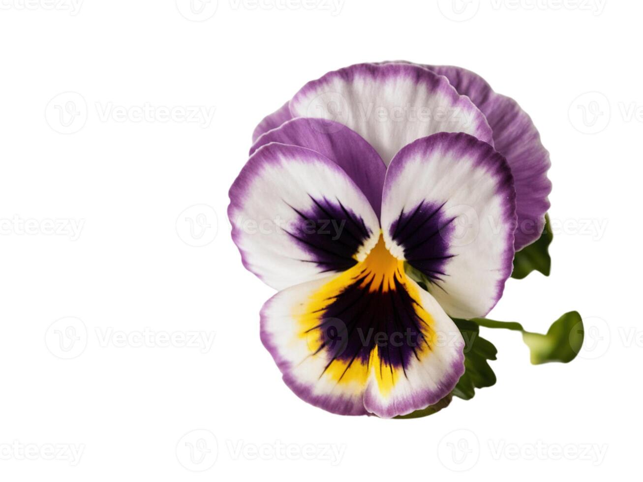 Fresh flowers with green leaves on white background photo