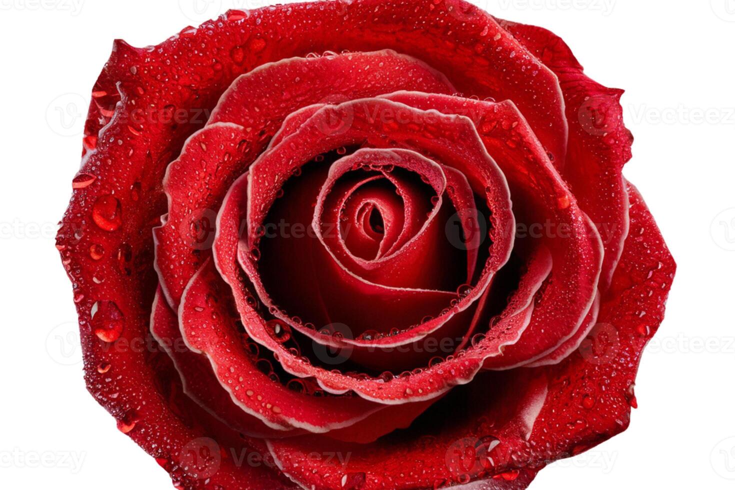 Bright red rose photo