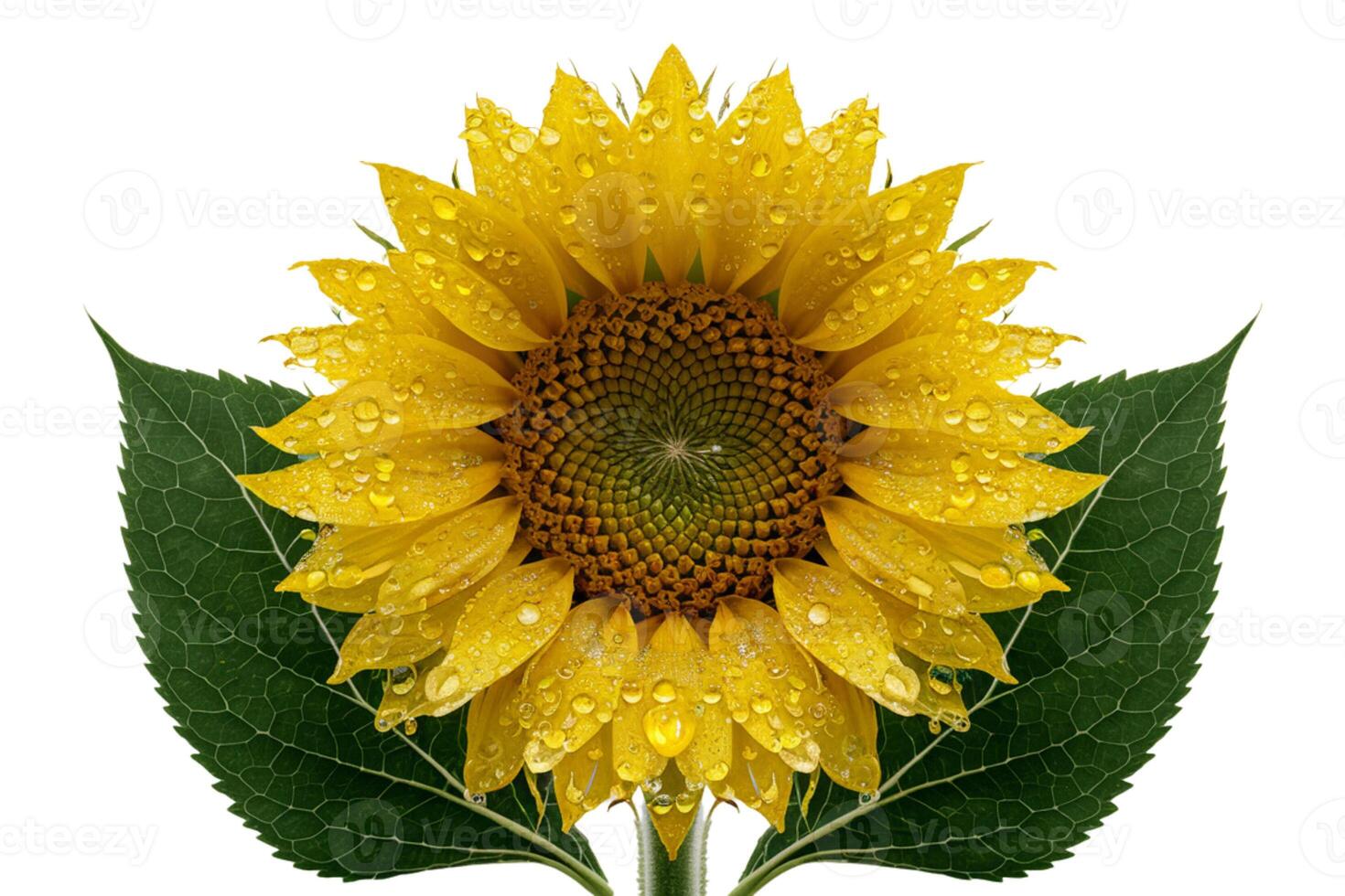 Green leaves of exotic flower photo