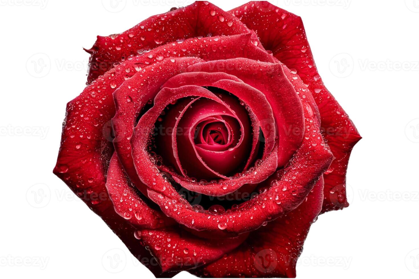 Bright red rose photo
