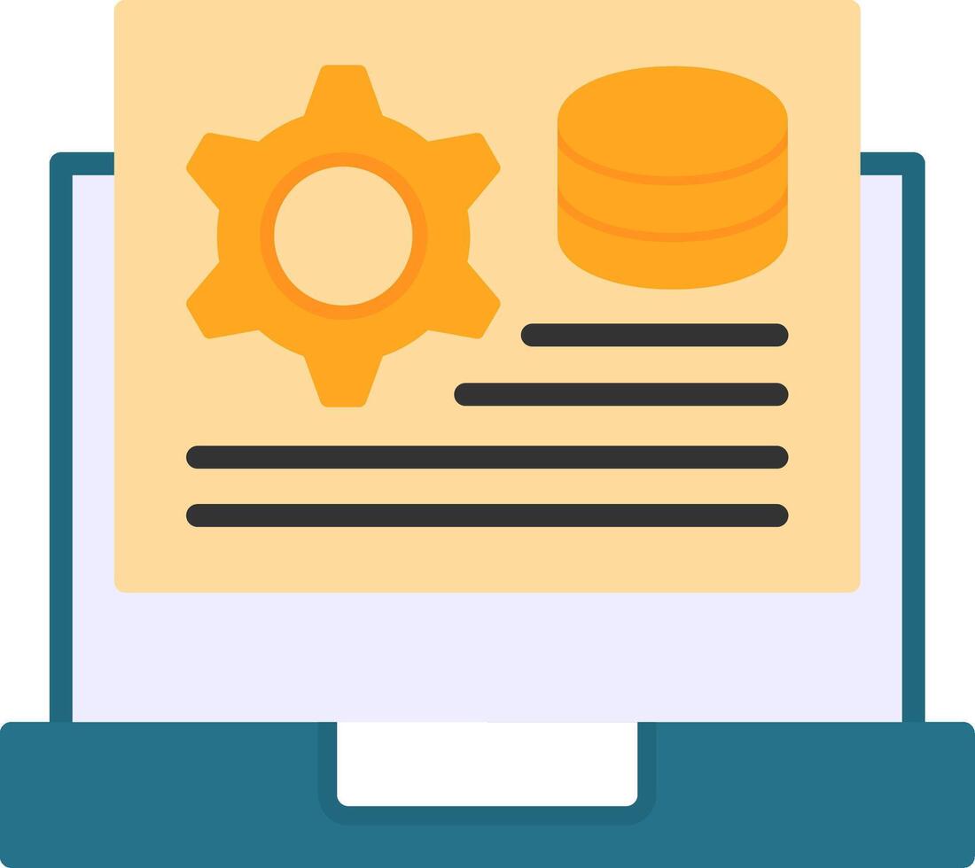 Application Setting Icon Design vector
