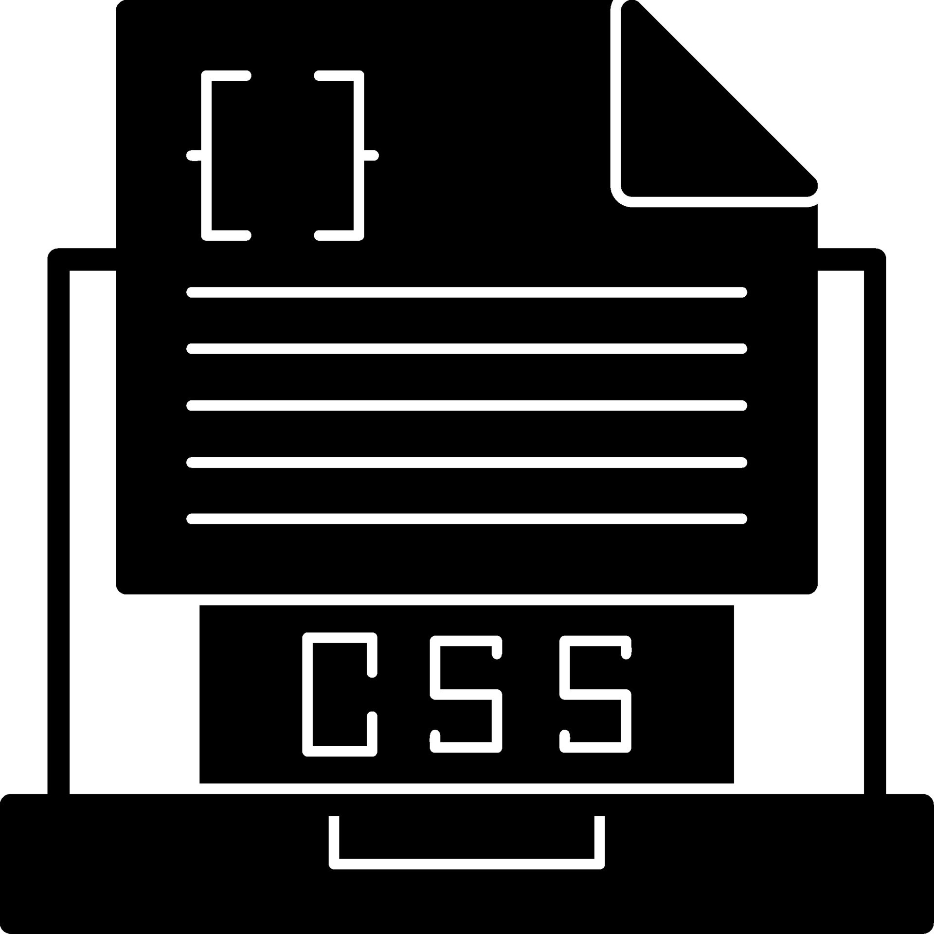 Css File Icon Design 49174368 Vector Art at Vecteezy