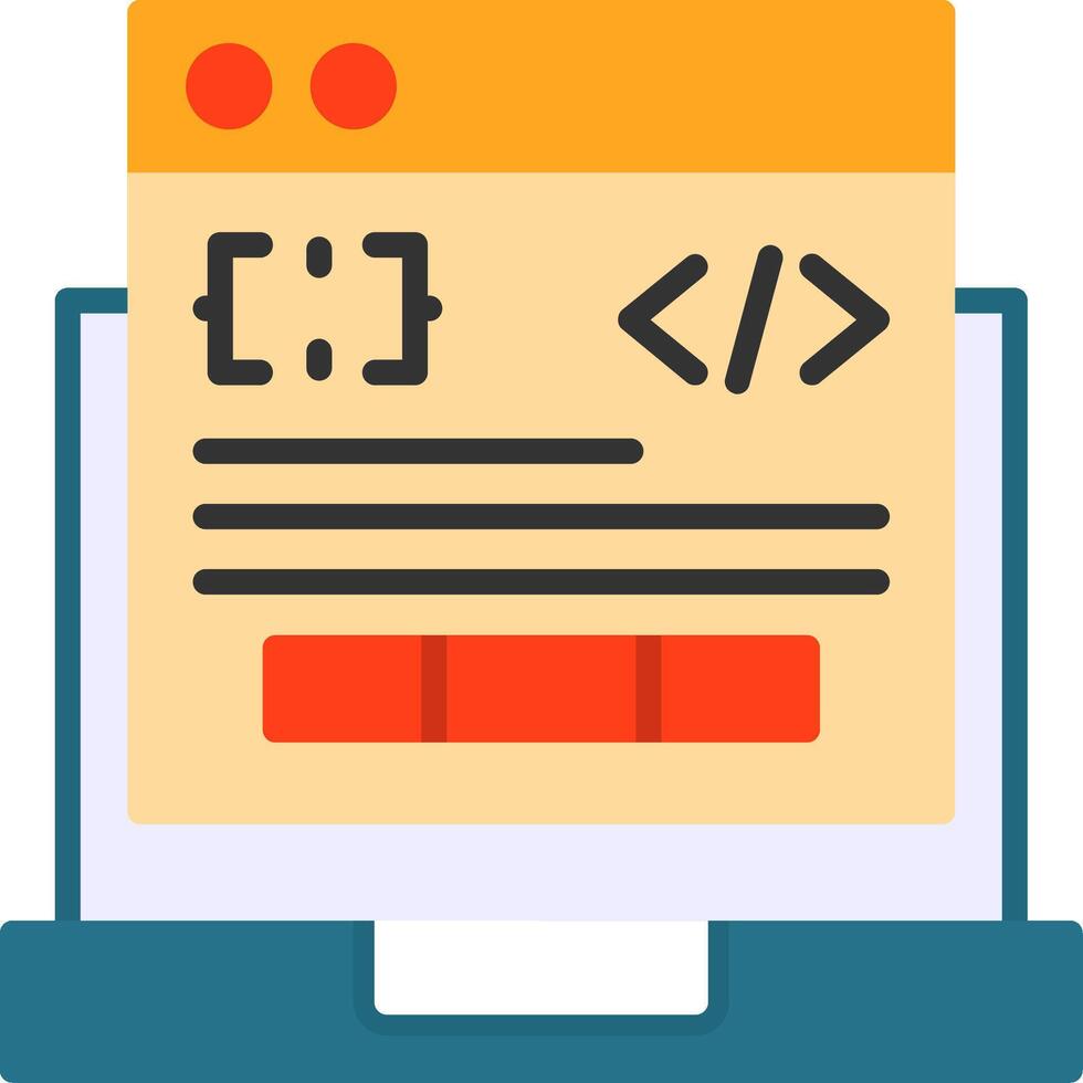 Code Processor Icon Design vector
