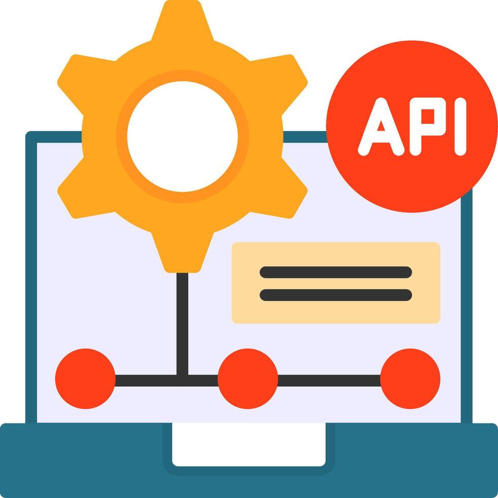 API Icon Design vector