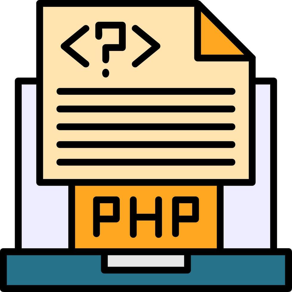 Php File Icon Design vector
