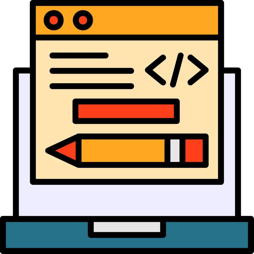 Edit Code Icon Design vector