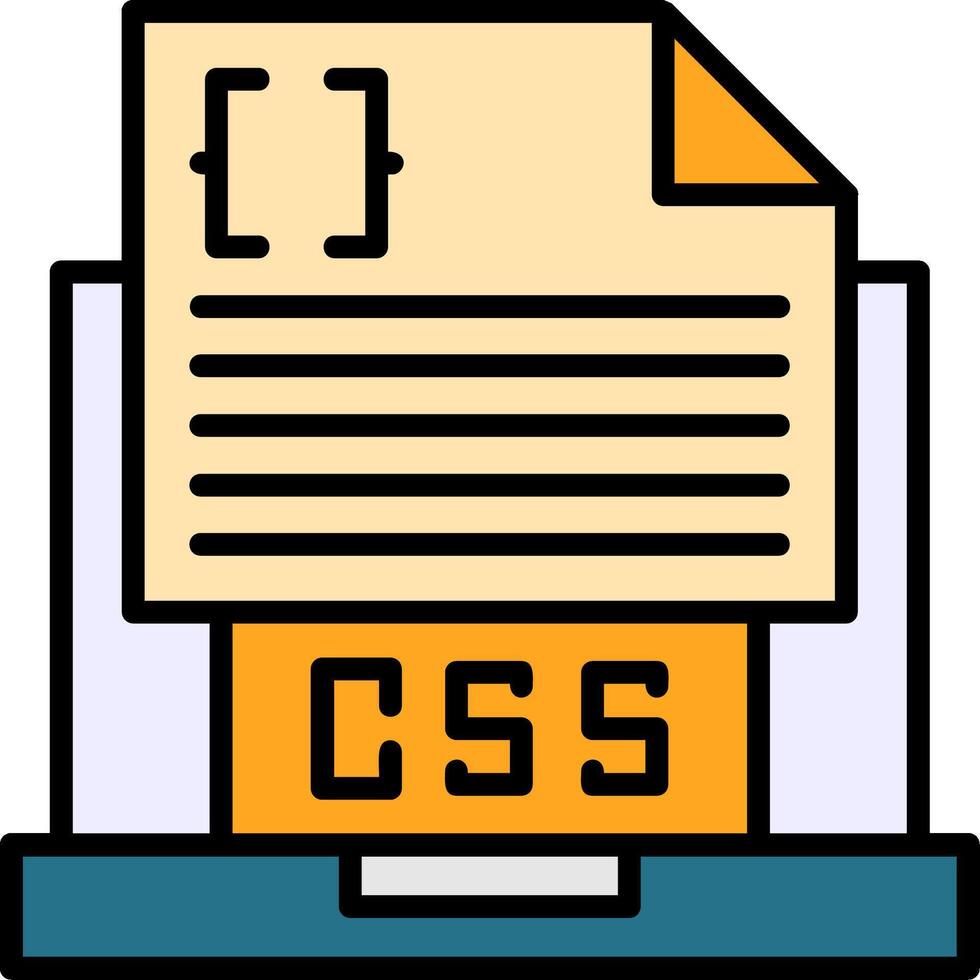 Css File Icon Design vector