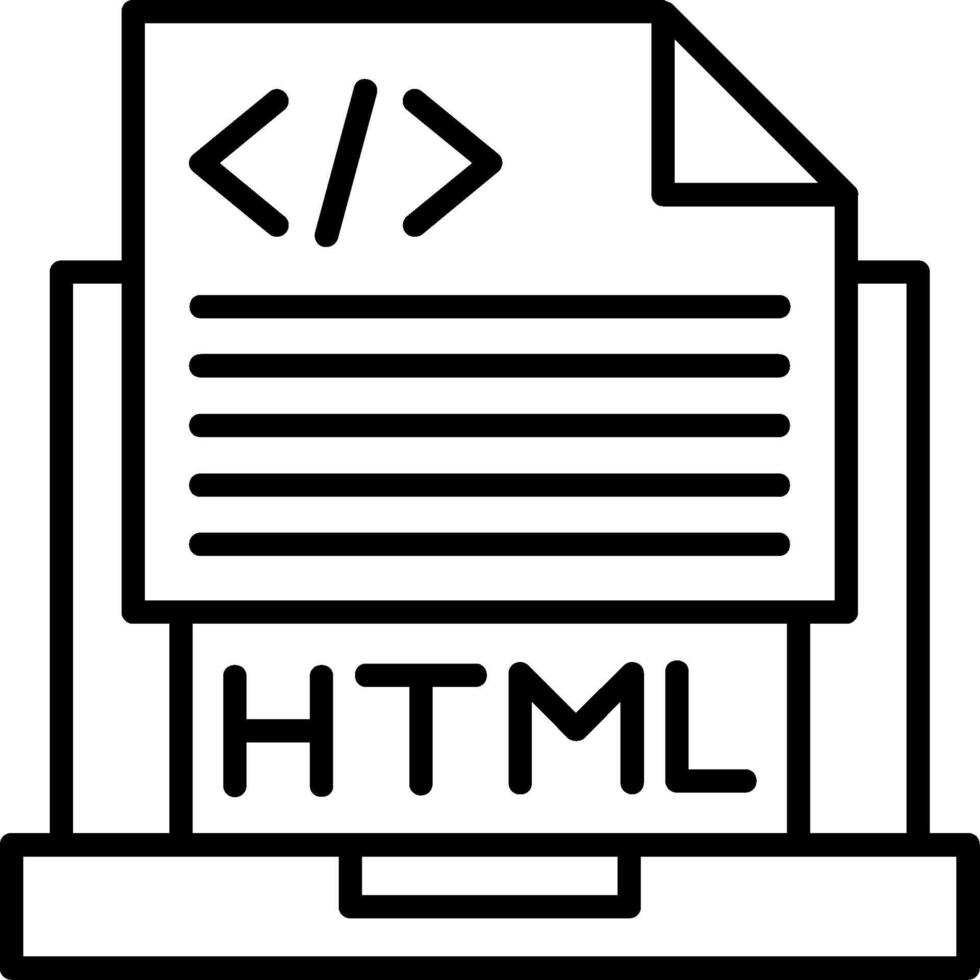 Html File Icon Design 49174583 Vector Art at Vecteezy