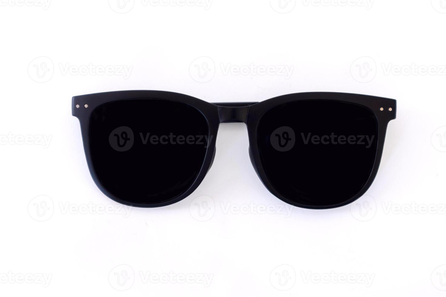 Black sunglasses isolated on a white background photo